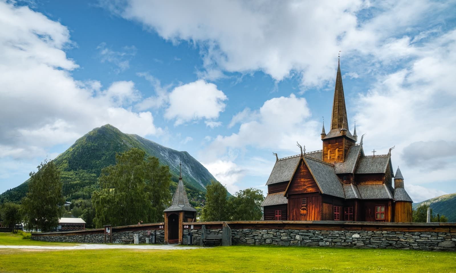 Stave Church in Lom, Norway
