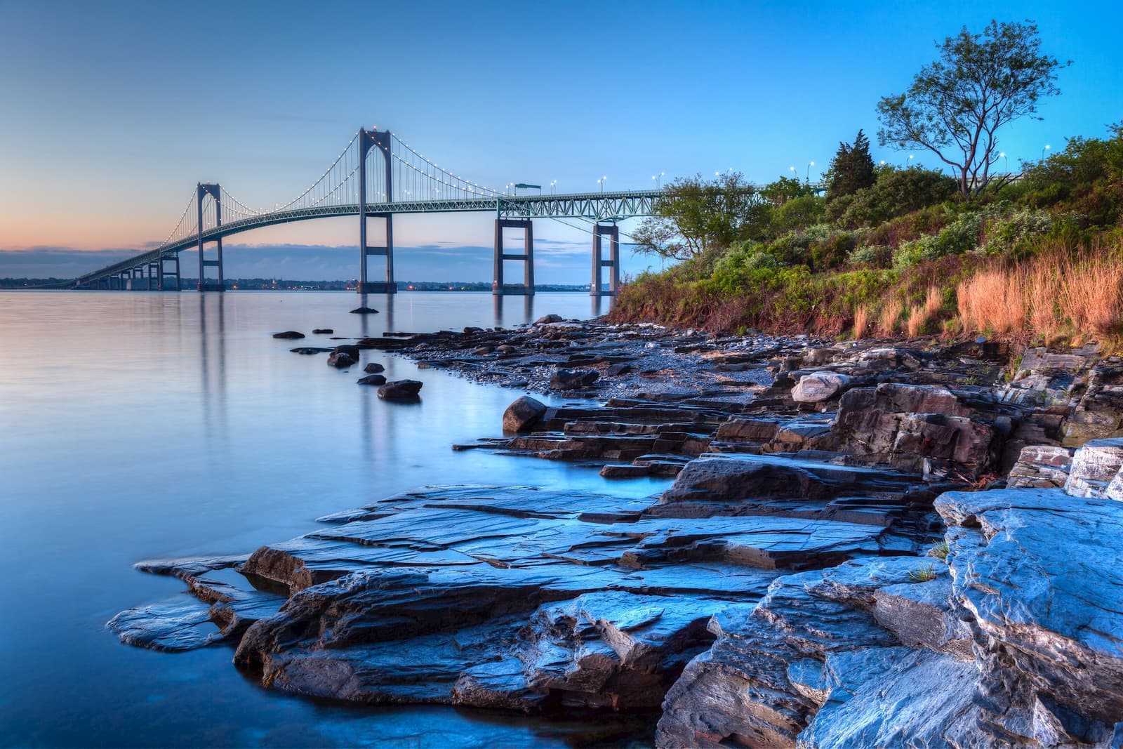 Newport Bridge Sunrise, Newport, USA