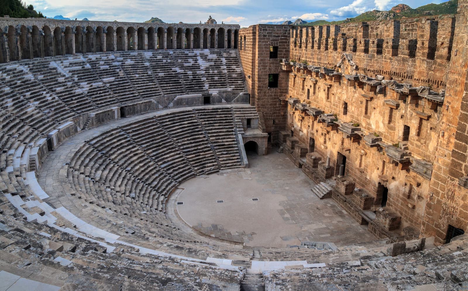 Ancient Roman Theater in Aspendos, Antalya, Turkey
