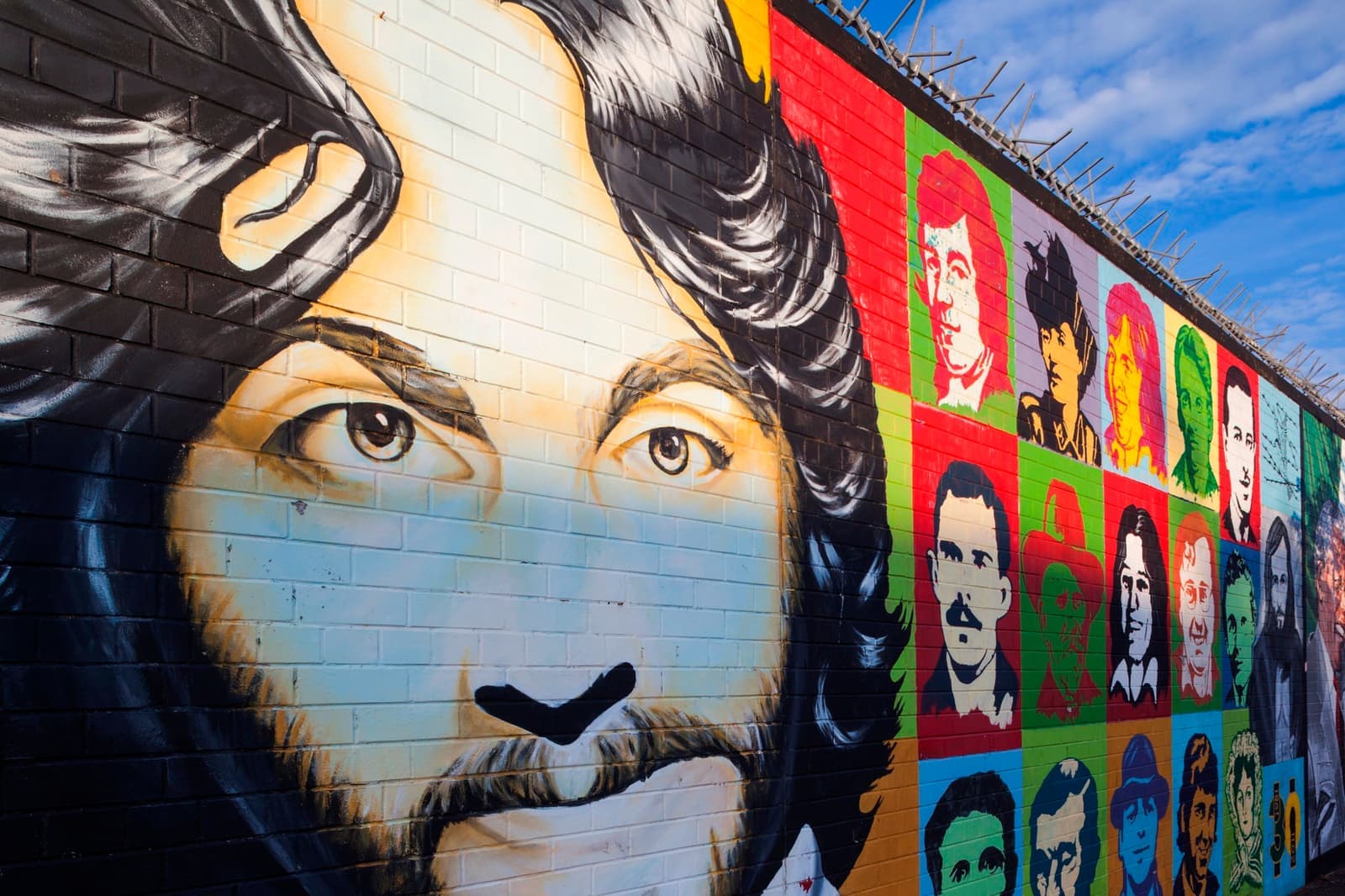 Republican murals in Falls Road, Belfast, Northern Ireland