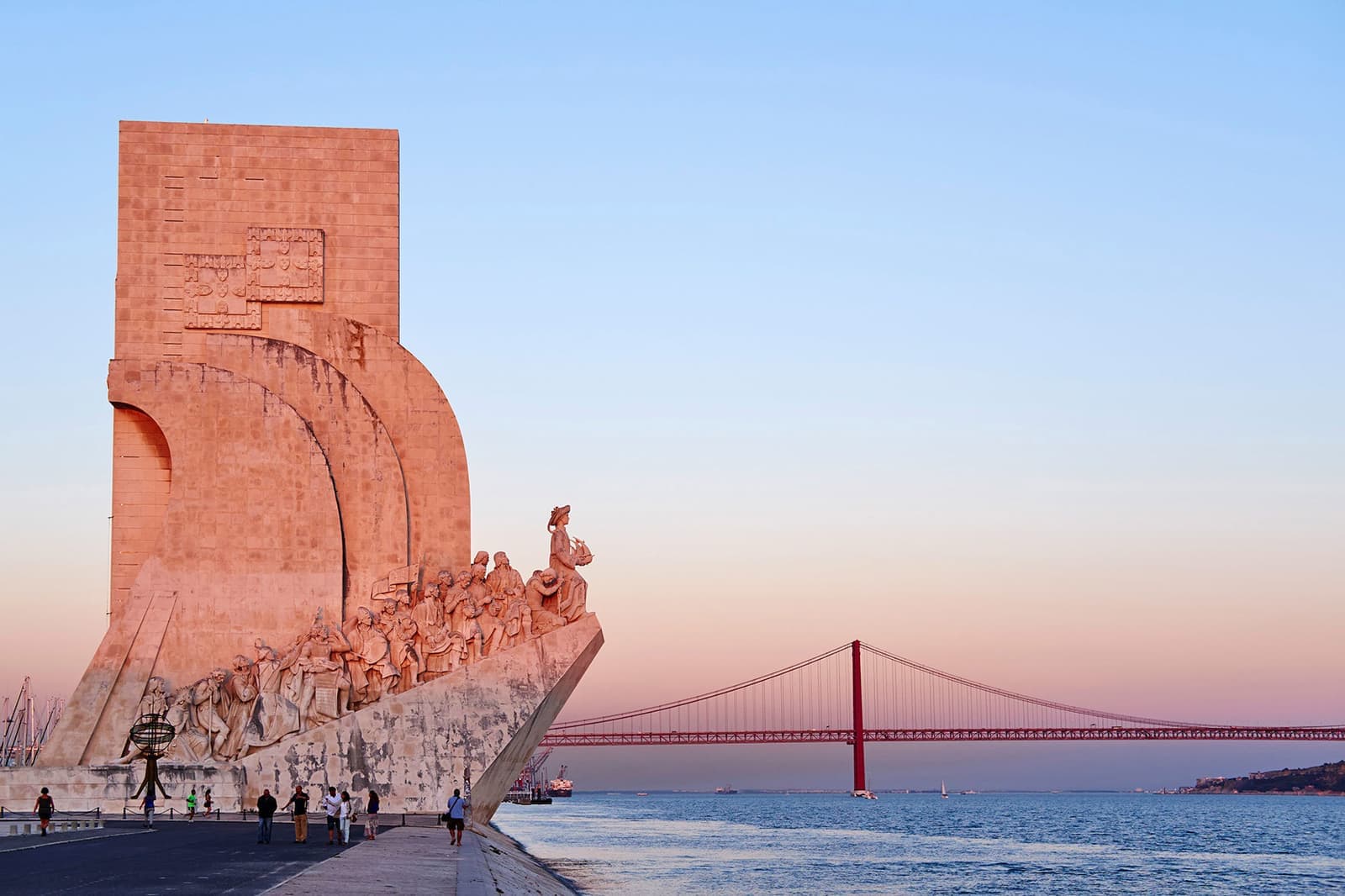 Monument to the Discoveries on the Tagus River in Lisbon, Portugal