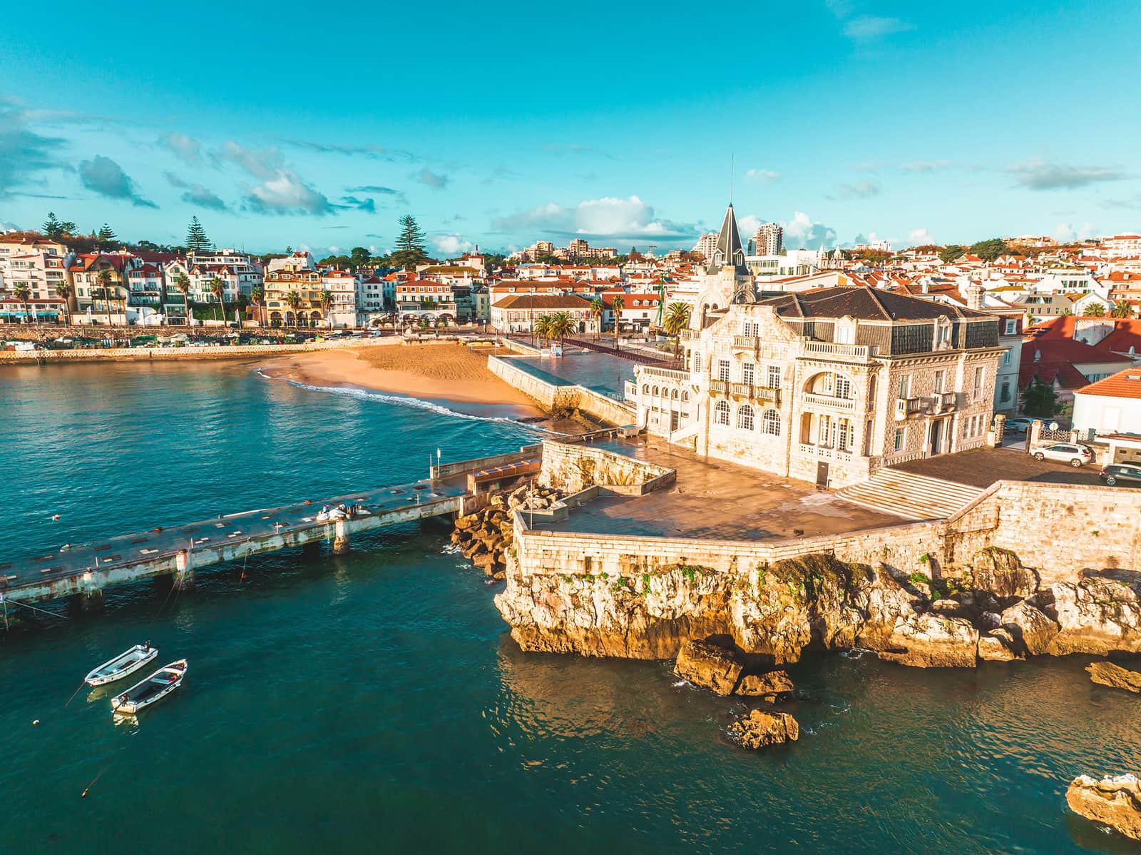 View Of Beach, Cascais Lisbon Portugal