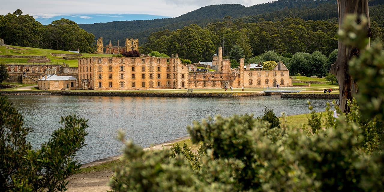 Port Arthur From A Distance Hobart Tasmania Credit Tourism Aus And Alistair Bett
