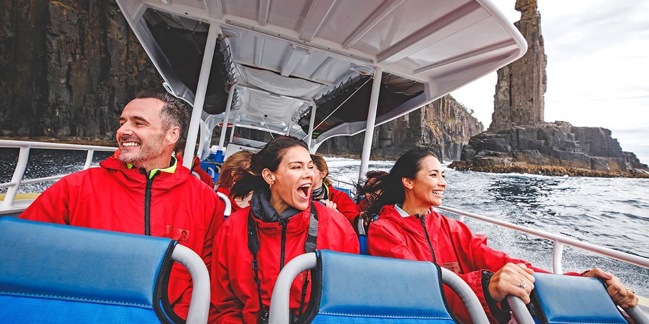 People On Bruny Island Cruise Tasmania