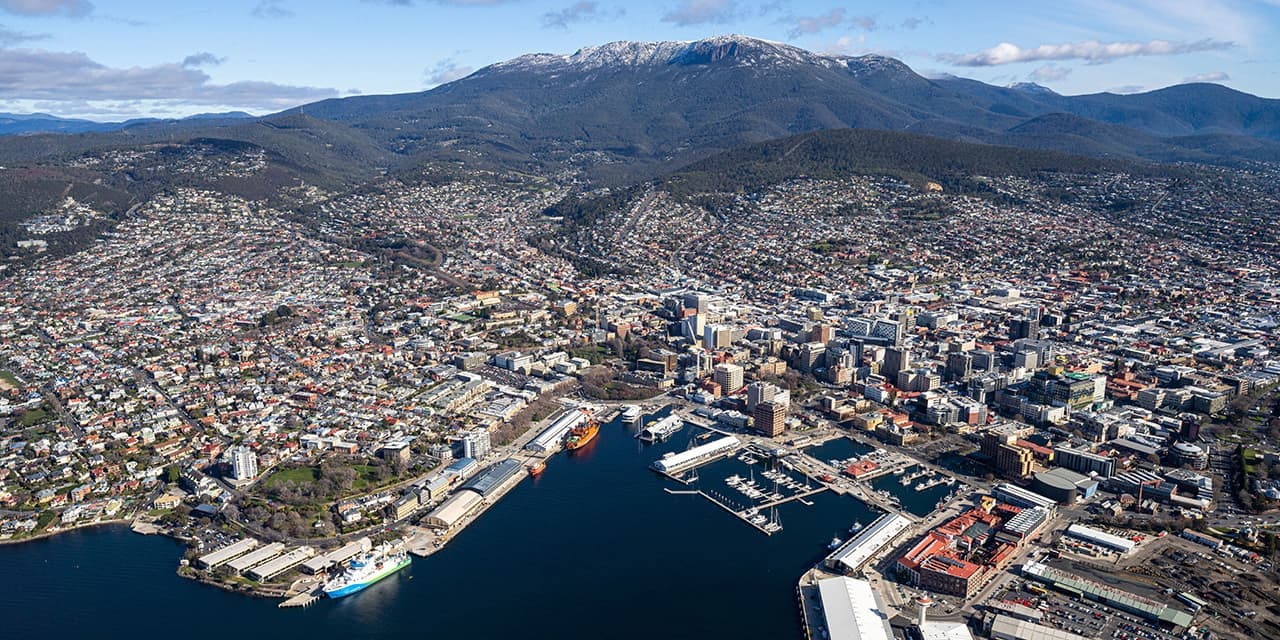 Hobart Aerial Credit Touris Tas And Luke Tscharke
