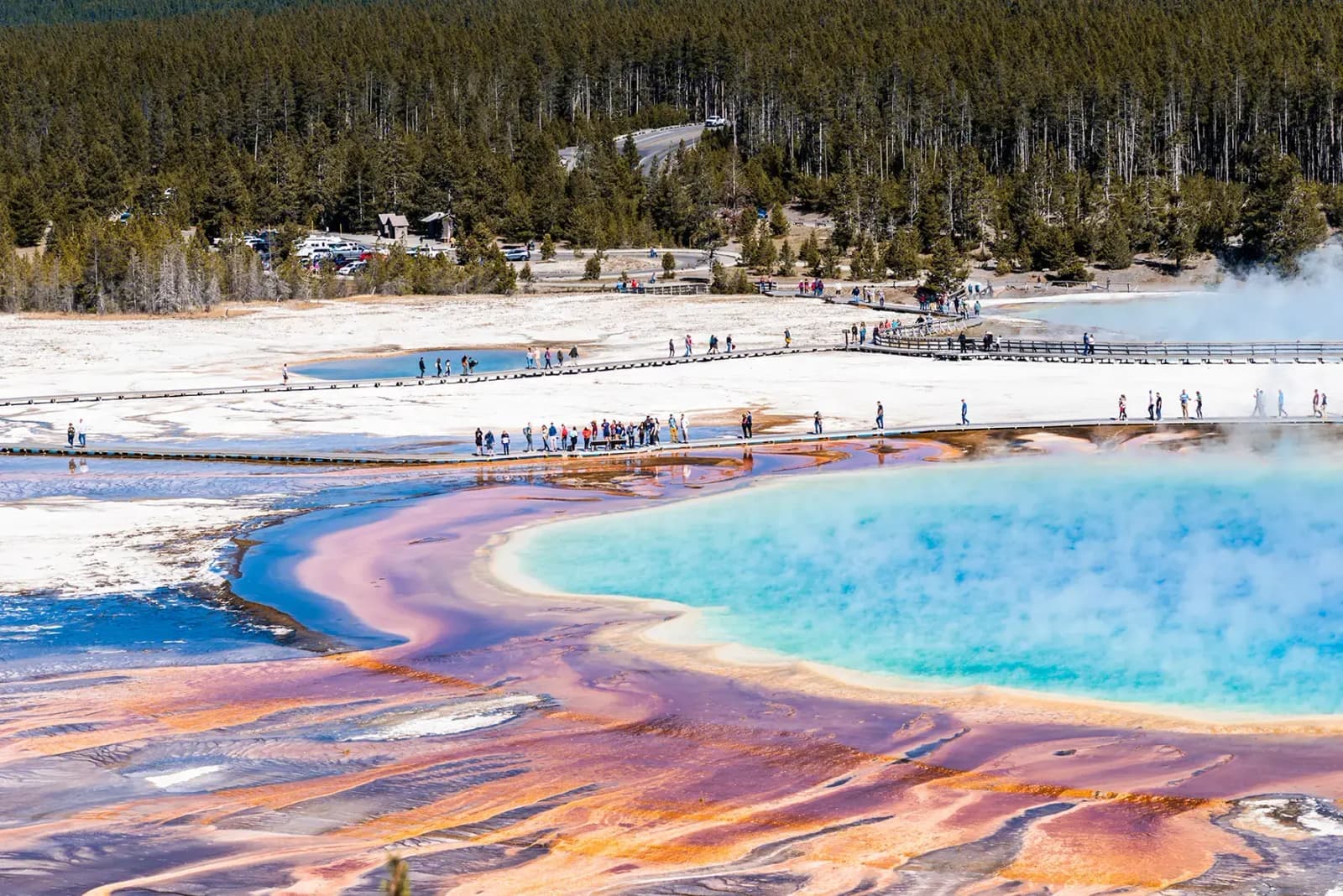 Day 5 Grand Prismatic Spring Yellowstone Wyoming Usa
